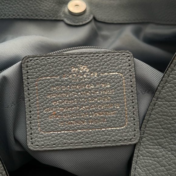 Coach Light Blue Hallie Shoulder Bag - Picture 7 of 10